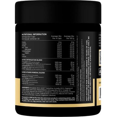 Switch Nutrition Alpha Male Support Formula Ingredients