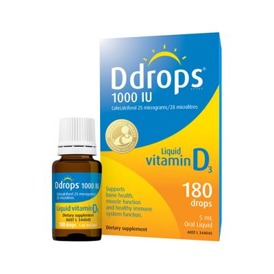 Ddrops Liquid Vitamin D3 | 1000IU
