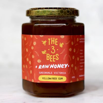The 3 Bees Yellow / Red Gum Honey