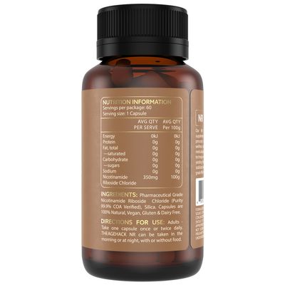 The Age Hack NR Capsules | Nicotinamide Riboside Ingredients