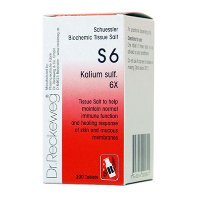 Dr. Reckeweg Tissue Salts | S6 Kali sulph. 6X