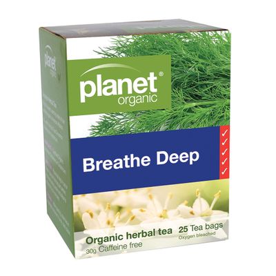 Planet Organic Breathe Deep Herbal Tea x 25 Tea Bags
