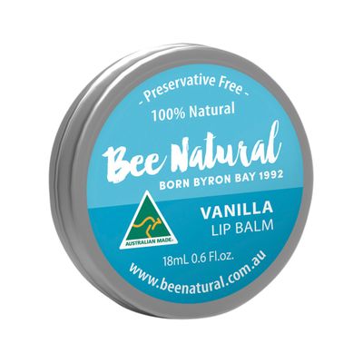 Bee Natural Lip Balm Tin Vanilla 18ml