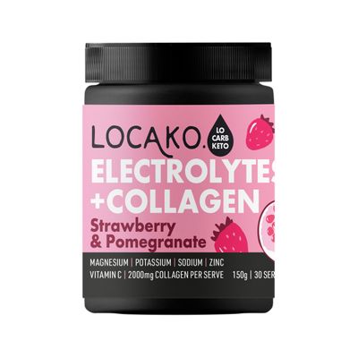 Locako Electrolytes and Collagen Strawberry Pomegranate 150g