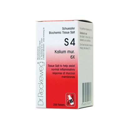 Dr. Reckeweg Tissue Salts | S4 Kali muriaticum 6X