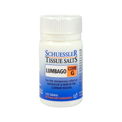 Schuessler Tissue Salts Comb G Lumbago Tablets