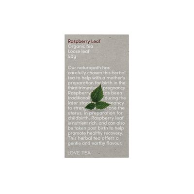 Love Tea Organic Raspberry Leaf 50g