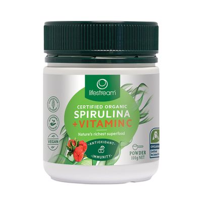 LifeStream Organic Spirulina Plus Vitamin C 100g