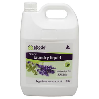 Abode Laundry Liquid (Front Top Loader) Lavender Mint 5L
