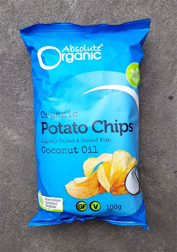 Absolute Organic Potato Chips Cooked in Coconut Oil Australian Vitamins