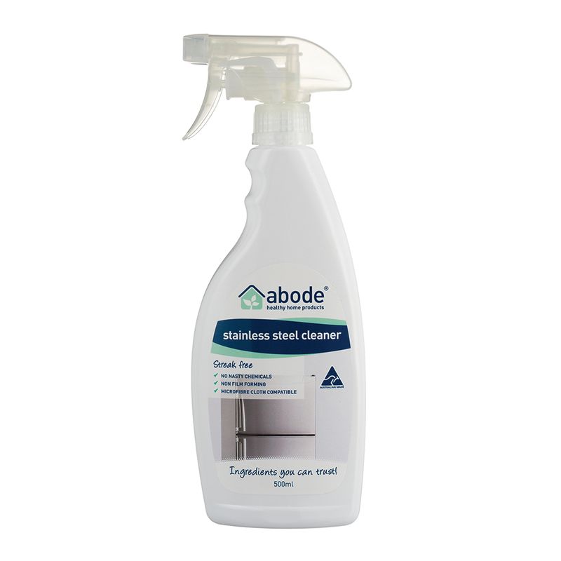 Abode Stainless Steel Cleaner 500ml Spray Australian Vitamins