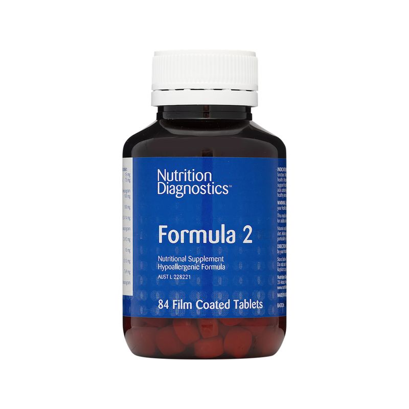 Nutrition Diagnostics Formula 2 84 Tablets Australian Vitamins