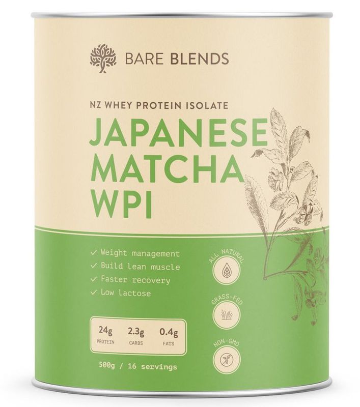 Bare Blends WPI Organic Japanese Matcha WPI Australian Vitamins