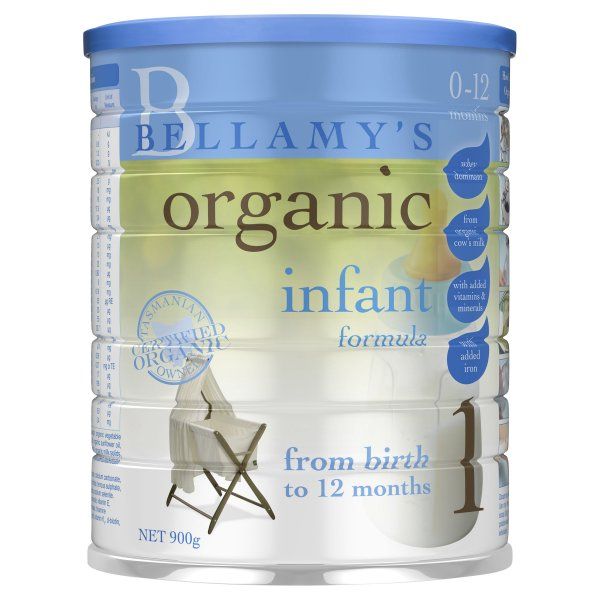 Bellamy's Step 1 Organic Infant Formula 900g 