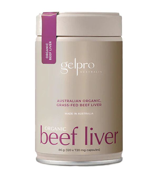 Gelpro Organic GrassFed Beef Liver Capsules Australian Vitamins