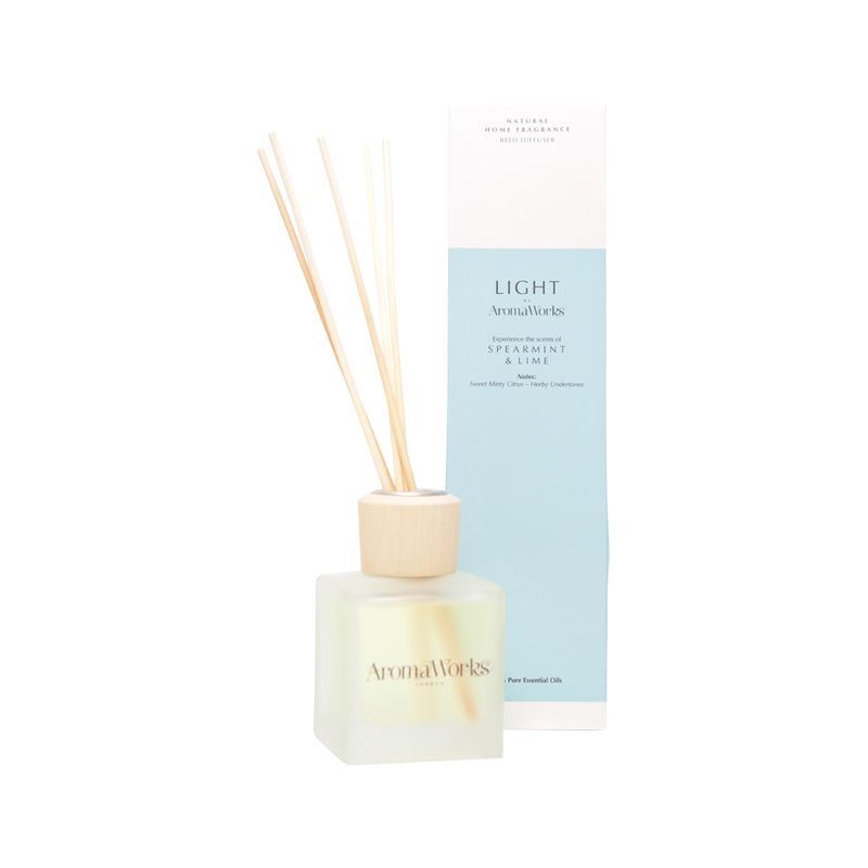 AromaWorks Light Reed Diffuser Spearmint & Lime Australian Vitamins