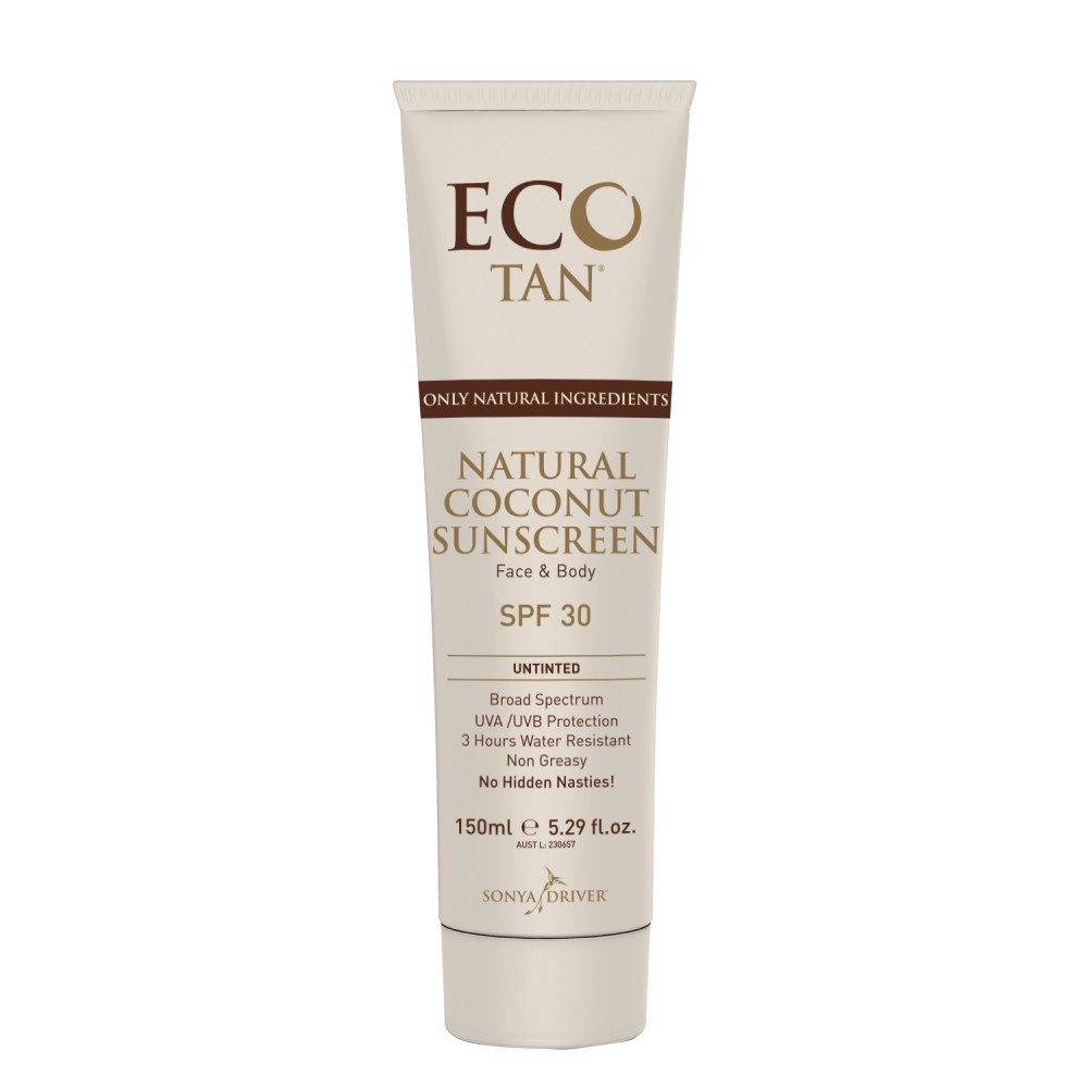 Eco Tan Natural Coconut Sunscreen Australian Vitamins