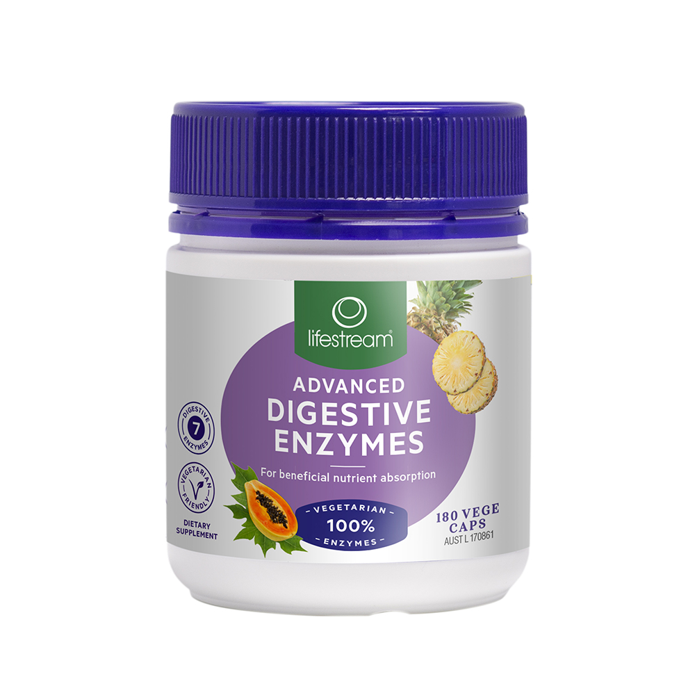 Lifestream Advanced Digestive Enzymes 180vc Australian Vitamins